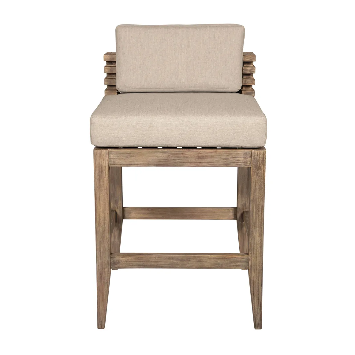 Vivid Outdoor Counter Stool In Taupe