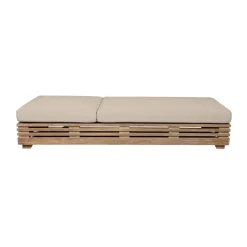 Vivid Outdoor Lounge Chaise In Taupe