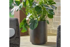 Volcan Planter Vase In Bronze, Set Of 2