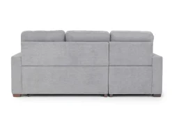 Waitsfield Full Pullout Sofa Chaise In Gray, Left Facing