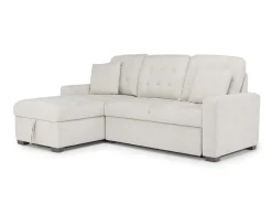 Waitsfield Full Pullout Sofa Chaise In Gray, Left Facing