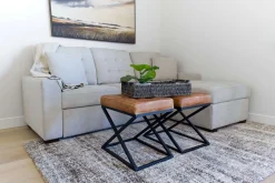 Waitsfield Full Pullout Sofa Chaise In Gray, Left Facing