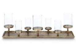 Wallmond Candleholders In Antique Brass