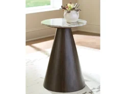 Waltnor Accent Side Table In Warm Brown