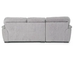 Wanda Full Pullout Sofa Chaise In Gray, Left Facing