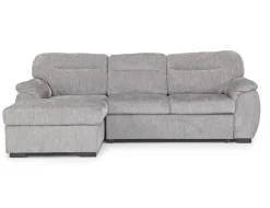 Wanda Full Pullout Sofa Chaise In Gray, Left Facing