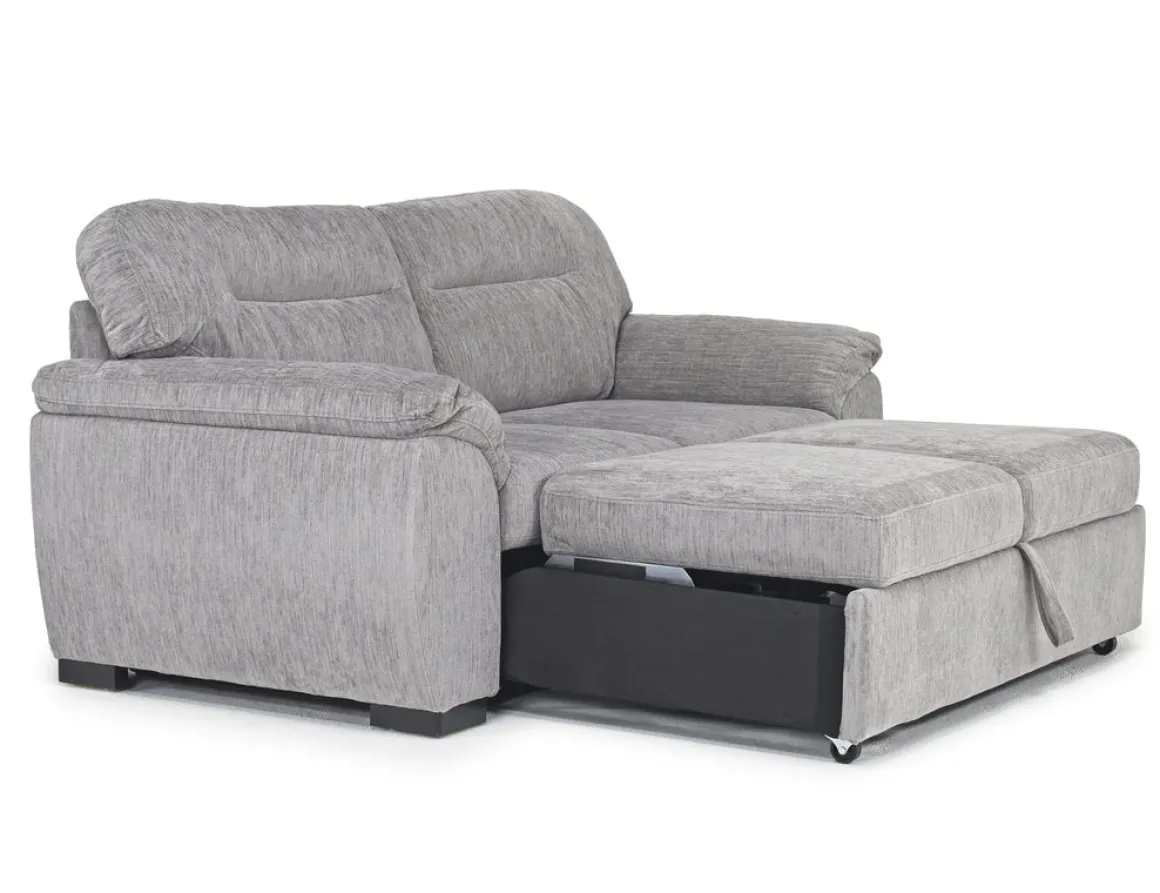 Wanda Full Sleeper Loveseat In Gray