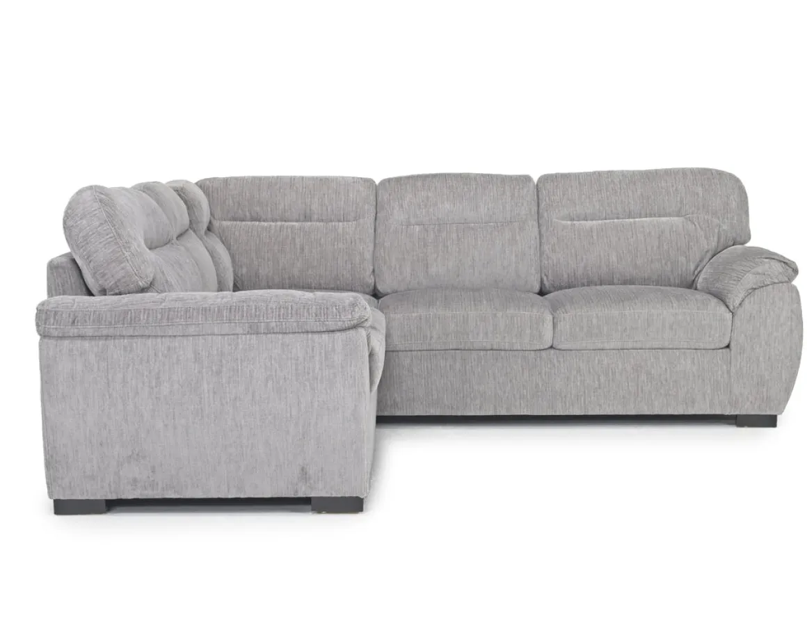 Wanda Full Tux Sleeper Sectional W/ Storage In Gray, Right Facing