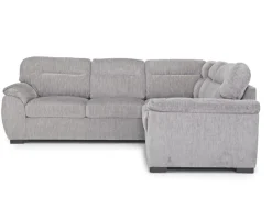 Wanda Full Tux Sleeper Sectional W/ Storage In Gray, Right Facing