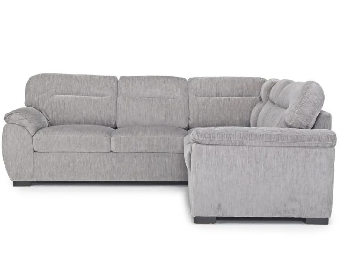 Wanda Full Tux Sleeper Sectional W/ Storage In Gray, Right Facing