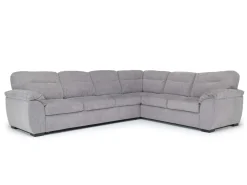 Wanda Full Tux Sleeper Sectional W/ Storage In Gray, Right Facing