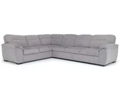Wanda Full Tux Sleeper Sectional W/ Storage In Gray, Right Facing