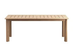 Wesley Outdoor Dining Table & 6 Chairs In White/Natural