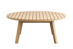 Wesley Outdoor Round Coffee Table In Natural