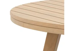 Wesley Outdoor Round End Table In Natural