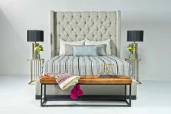 Westerly Upholstered Bed In Gray, Queen