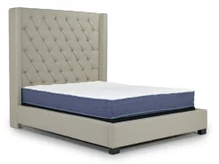 Westerly Upholstered Bed In Gray, Queen