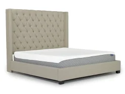 Westerly Upholstered Bed In Gray, Queen