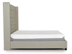 Westerly Upholstered Bed In Gray, Queen