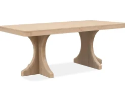 White Oak Dining Table, 4 Chairs & 2 Arm Chairs In Butternut