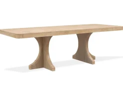 White Oak Dining Table, 4 Chairs & 2 Arm Chairs In Butternut