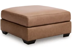Whitlock Oversized Ottoman In Caramel