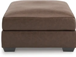 Whitlock Oversized Ottoman In Caramel