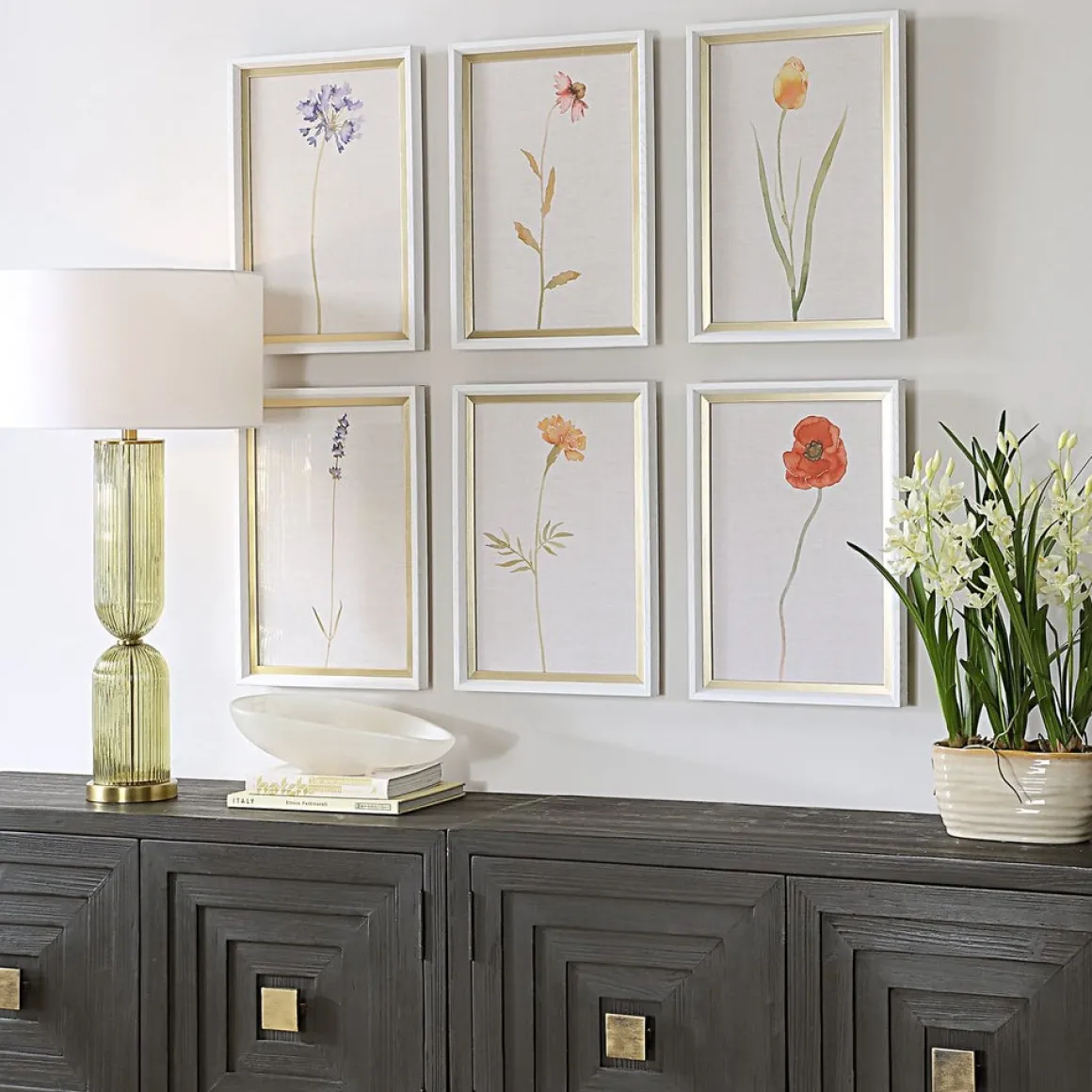 Wild Flourish Wall Art, Set Of 6