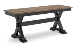 Wildenauer Dining Bench In Brown/Black