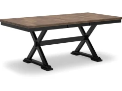 Wildenauer Extendable Dining Table & 6 Chairs In Brown/Black