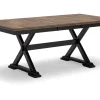 Wildenauer Extendable Dining Table In Brown/Black