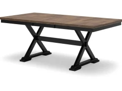 Wildenauer Extendable Dining Table In Brown/Black