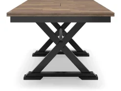 Wildenauer Extendable Dining Table In Brown/Black