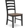 Wildenauer Side Chair In Brown/Black, Set Of 2