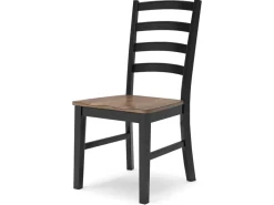 Wildenauer Side Chair In Brown/Black, Set Of 2