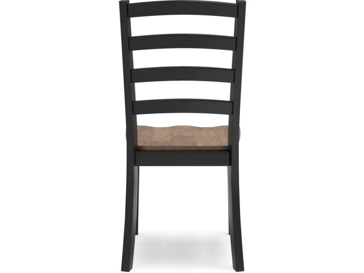Wildenauer Side Chair In Brown/Black, Set Of 2