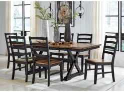 Wildenauer Side Chair In Brown/Black, Set Of 2