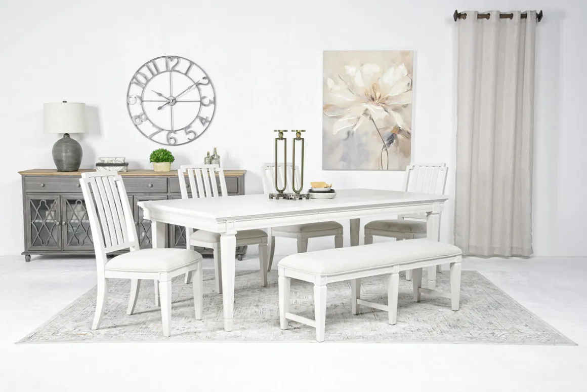 Willowbrook Dining Bench In Pebble