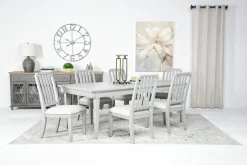 Willowbrook Dining Table & 6 Chairs In Egg Shell White