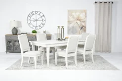 Willowbrook Dining Table & 6 Chairs In Egg Shell White