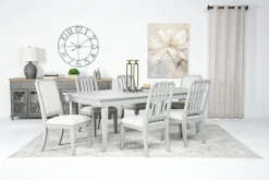 Willowbrook Dining Table & 6 Chairs In Egg Shell White