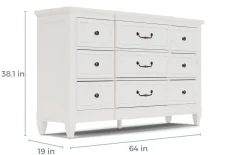 Willowbrook Dresser In Egg Shell White