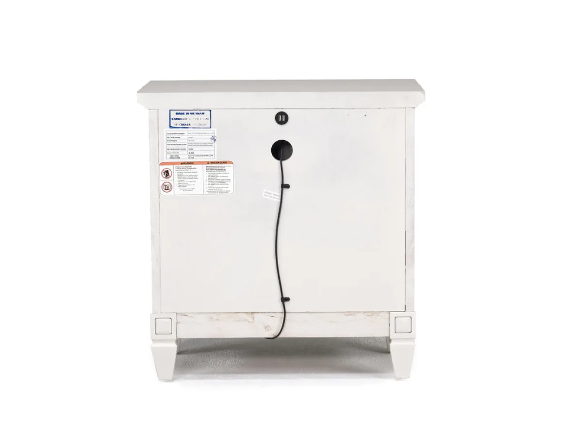 Willowbrook Nightstand In Egg Shell White