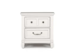 Willowbrook Panel Bed, Dresser, Mirror & Nightstand In Pebble, Queen