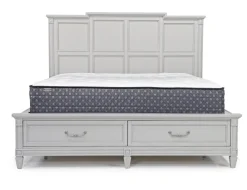 Willowbrook Panel Bed, Dresser, Mirror & Nightstand In Pebble, Queen