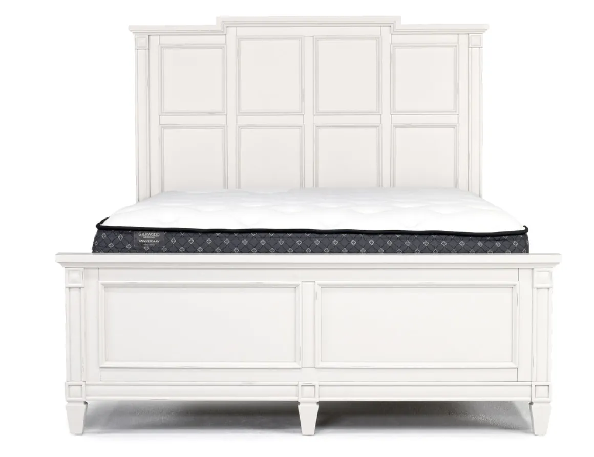 Willowbrook Panel Bed In Pebble, Queen