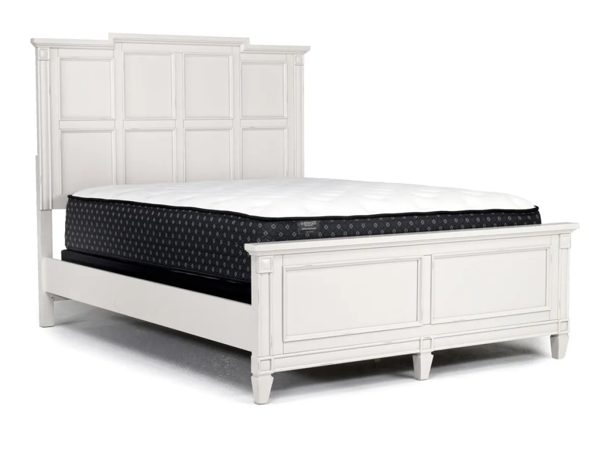 Willowbrook Panel Bed In Pebble, Queen