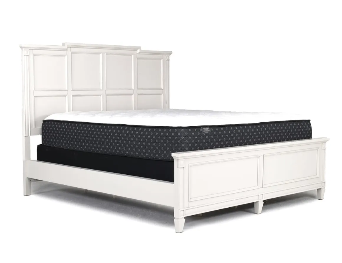 Willowbrook Panel Bed In Pebble, Queen