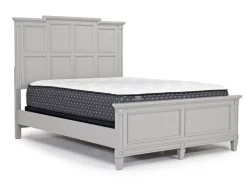 Willowbrook Panel Bed In Pebble, Queen