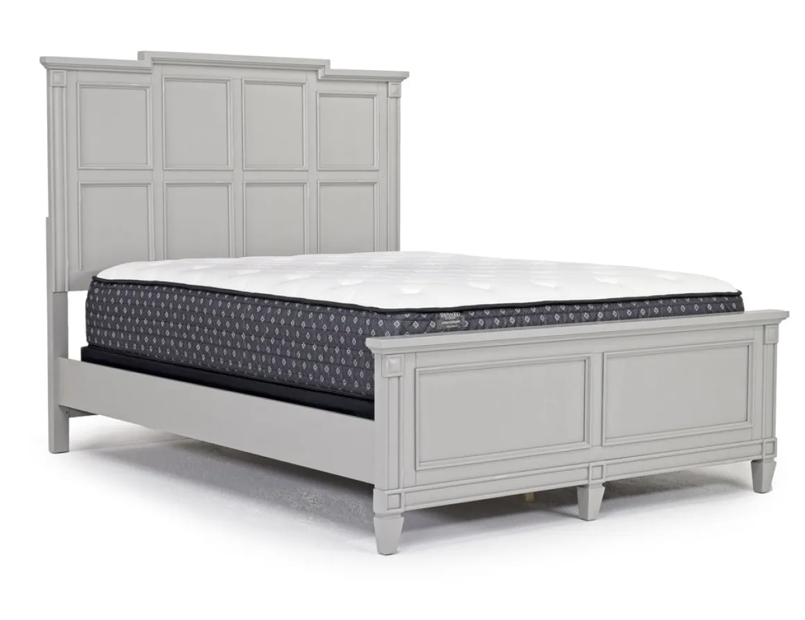 Willowbrook Panel Bed In Pebble, Queen